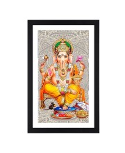 Lord Ganesh Colored Photo| Devotional wall art |Ideal for Home or Office Decor or Puja room