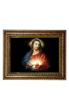 HiTech SalesSacred Heart of Jesus photo frame deity wall art sacred heart image icon religious deity for Office, Wall/Table, Study room & living room, gifts | PVC Frame & Front Face - Glass (12 x 10)