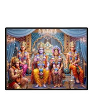 Lord RamSiya Laminated Photo - 9x11 Inches, Divine Blessings For Home & Office And Temple Decoration (F16078)