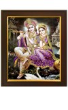 HI Tech Sales Radha Krishna Painting with Frame,Radha Krishna Photo Frame (10 Inch x 12 Inch) Beautuiful Home Decor For Both Wall Hanging And Tabletop