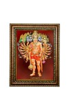 Hi Tech Sales Photo Frame 11 Mukhi Hanuman Ji for Office, Wall/Table, Study room & living room, gifts | PVC Frame & Front Face - Glass