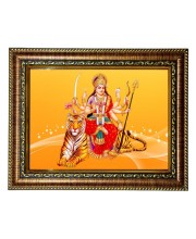 HiTech Sales Goddess Durga Hindu God photo frame Mata deity for Office, Wall/Table, Study room & living room, gifts | PVC Frame & Front Face - Glass (10 x 8)