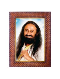 Sri Sri Ravi Shankar Photo Frame 10x14 Inch Religious Wall & Table Decor Frame | Sri Sri Ravi Shankar Spiritual Photo Frame For Home, Temple & Office | Decorative Hindu God & Goddess Frame (Pack O
