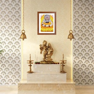 Colored Photo of Khatu Shyam Baba | Divine Shyam Baba Wall Art | Spiritual Decor for Home & Temple | Ideal for puja room