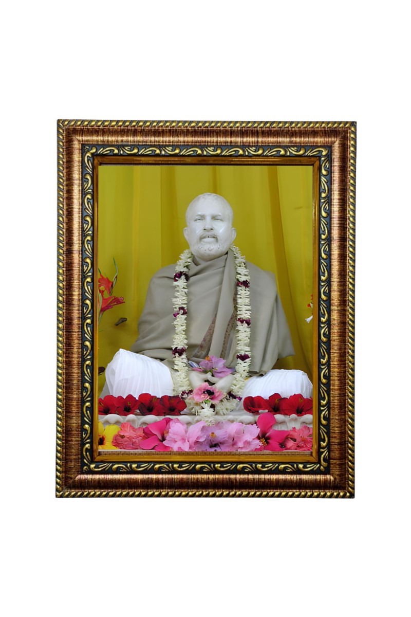 HiTech Sales Sri Ramakrishna Paramahamsadeb Painting for Living Room, Home Decor, Bedroom, Office with PVC Frame & Front Face - Glass (9 x 7 in)