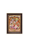 Lord Shib Parbati Family Digital Print Photo 8.7x10.7 inches - Vibrant Religious Wall Art for Home or Office Decor.