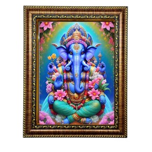 HI Tech Sales Beautiful God Ganesha Art Photo With Frame(10X12 inch) (7X9 inch) HI Tech Sales Beautiful God Ganesha Art Photo With Frame(10X12 inch) (7X9 inch)