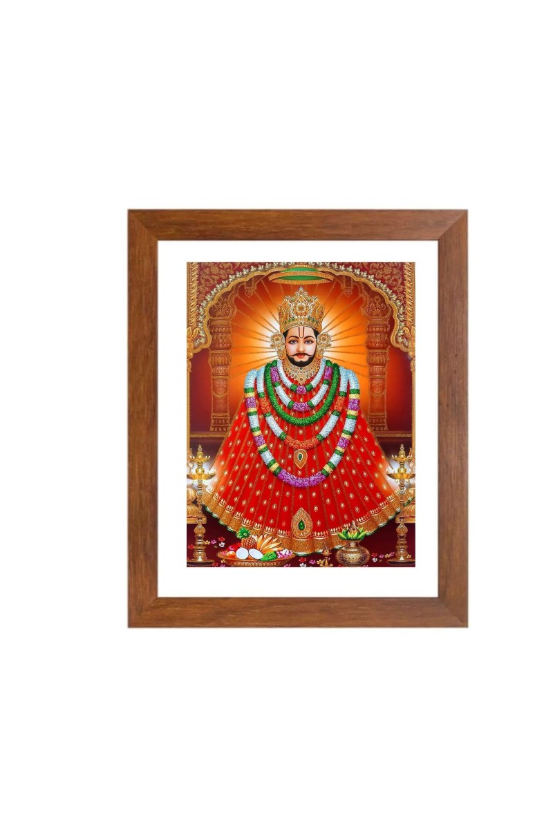 Khatu Shyam Baba | Divine Shyam Baba Wall Art | Spiritual Decor for Home & Temple | Ideal for puja room
