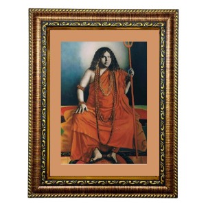 HiTech Sales Swami Pranabananda picture frame photo for puja wall art portrait image spiritual framed for Office, Wall/Table, Study room & living room, gifts | PVC Frame & Front Face - Glass (10 x 12)