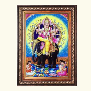 Sri Vishwakarma Color Photo 12x16 Inch - Vibrant Religious Wall Art for Home or Office Decor. Sri Vishwakarma Color Photo 12x16 Inch - Vibrant Religious Wall Art for Home or Office Decor.