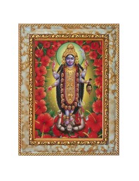Jai Maa Kali Digital Print Photo 14.7x16.7 inches (I6118) - Vibrant Religious Wall Art for Home or Office Decor.
