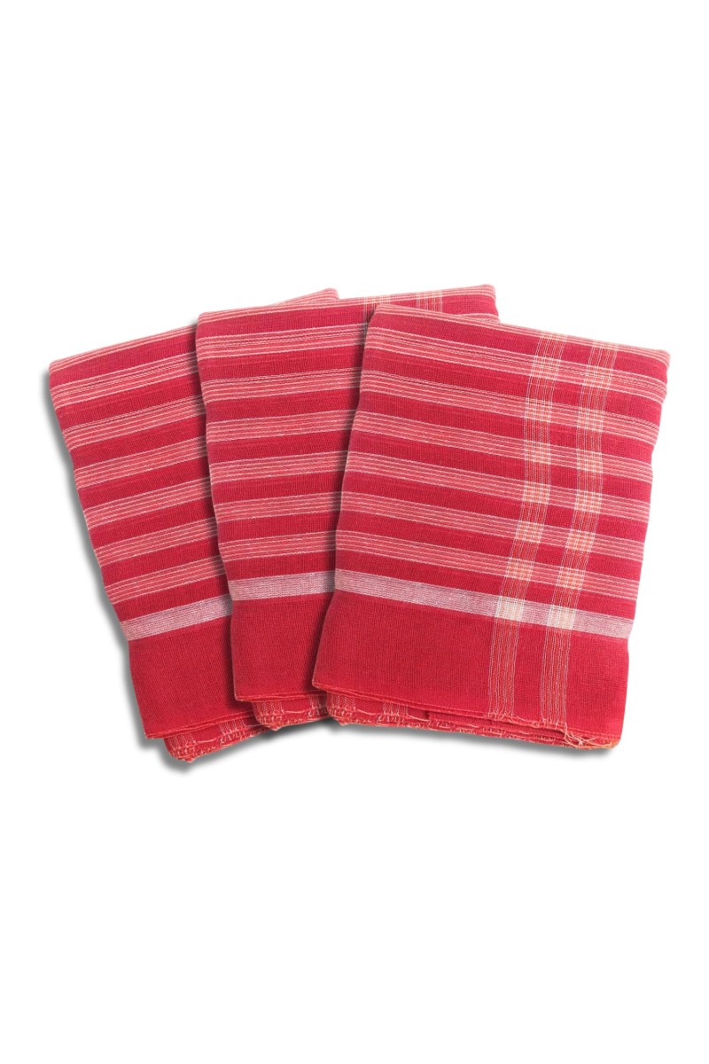 Traditional Cotton Gamcha for Bath, Face, and Multipurpose Use | Soft, Absorbent, and Lightweight Towel | Ideal for Daily Use (20 x 40 Inches) (3)