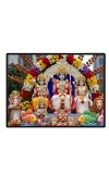Lord RamSiya Laminated Photo - 9x11 Inches, Divine Blessings For Home & Office And Temple Decoration (F16083)