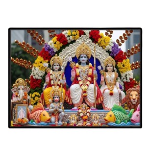 Lord RamSiya Laminated Photo - 13x15 Inches, Divine Blessings For Home & Office And Temple Decoration (F16083) Lord RamSiya Laminated Photo - 13x15 Inches, Divine Blessings For Home & Office And Temple Decoration (F16083)