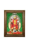 HiTech Sales KALI MATA BHABATARINI DAKSHINESWAR Kali Devi Mata Painting for Living Room, Home Decor, Bedroom, Office with PVC Frame & Front Face - Glass (9 x 7 in)