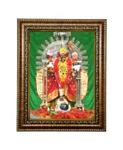 HiTech Sales KALI MATA BHABATARINI DAKSHINESWAR Kali Devi Mata Painting for Living Room, Home Decor, Bedroom, Office with PVC Frame & Front Face - Glass (10 x 8 inch)