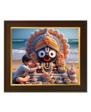HItech Sales Maa Kali Goddess Kali MahaKali Religious Photo With Golden Frame & Acrylic Sheet Glass For Wall Hanging/Gift/Temple/Puja Room/Home Decor & Worship, size 10x12 inch