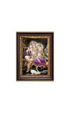 Sri Krishna With Sri Radha Digital Print Photo 10.7x12.7 inches - Vibrant Religious Wall Art for Home or Office Decor.