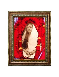 HiTech SalesMaa Sarada Devi photo frame for wall hanging/gift/temple/puja room/home decor with PVC Frame & Front Face - Glass (9 x 7 in)