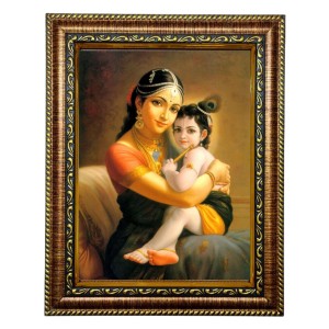 HiTech Sales Lord Krishna with mother Divine Krishna and Mata photo frame for Office, Wall/Table, Study room & living room, gifts | PVC Frame & Front Face - Glass (10 x 8 in) HiTech Sales Lord Krishna with mother Divine Krishna and Mata photo frame for Office, Wall/Table, Study room & living room, gifts | PVC Frame & Front Face - Glass (10 x 8 in)