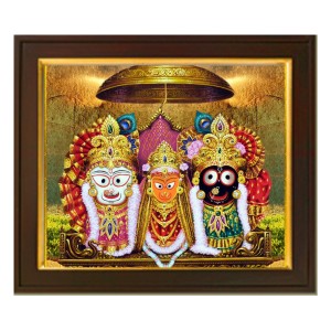 Hi Tech Sales photo frame of lord jagannath for wall set wall hanging photo frame for home & office decoration (10x12) inch