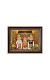 Sri Jagannath, Sri Subhadra and Sri Balaram Digital Print Photo 6.7x8.7 inches - Vibrant Religious Wall Art for Home, Office and Temple Decor.