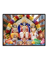 Lord RamSiya Laxman Laminated Photo - 9x11 Inches, Divine Blessings For Home & Office And Temple Decoration (F16110)