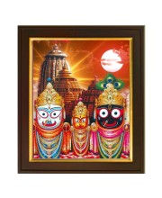 Hitech Sales Jagannath,Balaram,Subhadra Photo Frame | Lord Jagannath,Balaram,Subhadra Wall Painting For Home Decoration And Gifting size: 10x12 inch