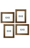 HI Tech Sales WALL PHOTO FRAME COMBO OF 4 FOR LIVING ROOM 6x8 inch