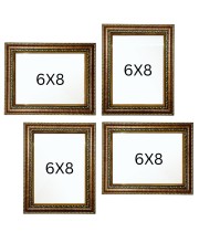 HI Tech Sales WALL PHOTO FRAME COMBO OF 4 FOR LIVING ROOM 6x8 inch