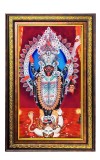 Ma Kali Matha Digital Golden Balck Color Photo Frame | Hindu Religious Wall Decor | 16x22 Inches - Inspirational Wall Art For Office, Home Decor - Ideal Spiritual Gift (F16509)