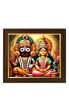 HItech Sales Jagannath Photo with Frame - Lord Jagannath with Lakshmi of size: 10x12 inch.