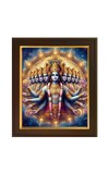 Hitech Sales | Divine Multiverse: Exquisite Framed Artwork of Hindu God Vishnu's Viswaroopa Form | Wall Painting Photo Frame For Home Decoration And Gifting - size: 10x12 inch.
