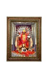 HiTech Sales KALI MATA BHABATARINI DAKSHINESWAR Painting for Living Room, Home Decor, Bedroom, Office with PVC Frame & Front Face - Glass (9 x 7 in)
