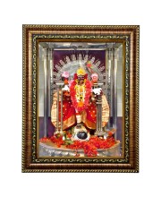 HiTech Sales KALI MATA BHABATARINI DAKSHINESWAR Painting for Living Room, Home Decor, Bedroom, Office with PVC Frame & Front Face - Glass (10 x 8 in)
