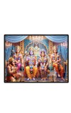 Lord RamSiya Laxman Laminated Photo - 9x11 Inches, Divine Blessings For Home & Office And Temple Decoration (F16115)