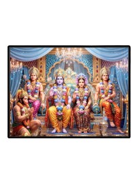 Lord RamSiya Laxman Laminated Photo - 5x7 Inches, Divine Blessings For Home & Office And Temple Decoration (F16115)