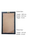 Hitech Sales Cat Picture of Cake Wall-Mount Polystyrene Photo Frame Home Decoration and Gifting, 9.6 x 15.6 inches Black Frame (Pack of 1, Printed Photo)