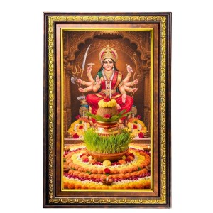 Ma Durga Digital Golden Balck Color Photo Frame | Hindu Religious Wall Decor | 18x24 Inches - Inspirational Wall Art For Office, Home Decor - Ideal Spiritual Gift (F16915) Ma Durga Digital Golden Balck Color Photo Frame | Hindu Religious Wall Decor | 18x24 Inches - Inspirational Wall Art For Office, Home Decor - Ideal Spiritual Gift (F16915)