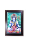 HiTechMart Lord Shiva with Shivling LED Photo Frame – Divine Wall Decor with Light, Hindu Religious God Picture for Home Temple, Pooja Room, or Gift – 12x18 Inch