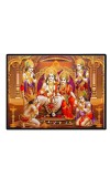 Lord RamSiya Laxman Laminated Photo - 9x11 Inches, Divine Blessings For Home & Office And Temple Decoration (F16109)