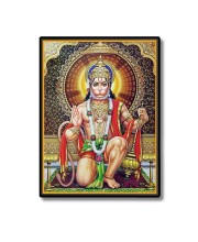 Hanuman Laminated Photo - 5x7 Inches, Divine Blessings for Home & Office and Temple Decoration