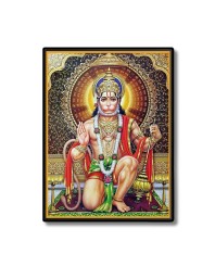Hanuman Laminated Photo - 5x7 Inches, Divine Blessings for Home & Office and Temple Decoration
