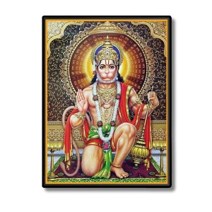 Hanuman Laminated Photo - 5x7 Inches, Divine Blessings for Home & Office and Temple Decoration Hanuman Laminated Photo - 5x7 Inches, Divine Blessings for Home & Office and Temple Decoration