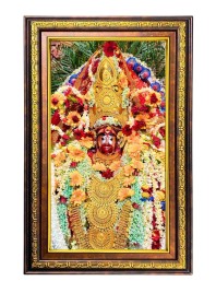 Tara Ma Digital Golden Balck Color Photo Frame | Hindu Religious Wall Decor | 14x20 Inches - Inspirational Wall Art For Office, Home Decor - Ideal Spiritual Gift (F16894)