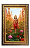 Lord Hanuman Digital Golden Balck Color Photo Frame | Hindu Religious Wall Decor | 10x16 Inches - Inspirational Wall Art For Office, Home Decor - Ideal Spiritual Gift (F16563)