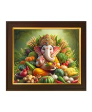 Hitech Sales | Lord Ganesha (Ganpati) Photo Frame - Wall hanging Frame Perfect for Home Decoration, Pooja Room and Gifting - Size: 10x12 inch.