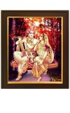 HI Tech Sales Traditional Radha-Krishna Beautiful Painting With Frame Wall Art, Multicolor, Traditional, 10 X 12 inches