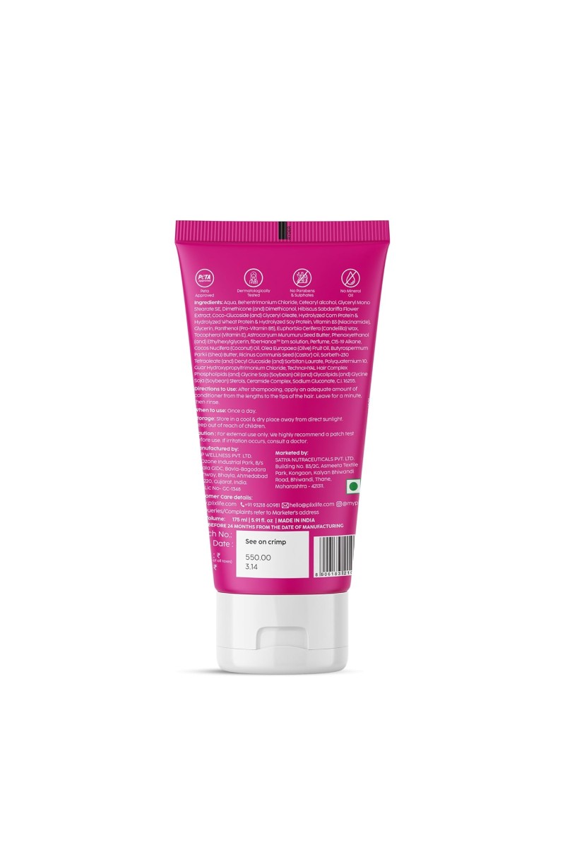 The Plant Fix Plix Hibiscus Bond Repair Advanced Conditioner | Repairs Hair Molecular Structure & Reduces Breakage With Fiberhance & Technohyal Hair Complex | 175Ml, All, 1 Count