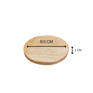 Natural Wooden Lids for Glass Tumblers & Carafes â€“ Airtight Drink Covers & Mini Tray Coasters â€“ Pack of 2 | Multipurpose Wooden Lid Coaster Combo for Home & Kitchen